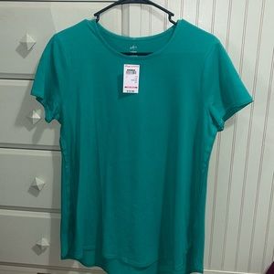 Green short sleeved j jill fit top